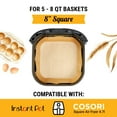 thumbnail image 2 of 250Pcs 8” Square Air Fryer Paper Liners,Disposable Liners for 5-8 qt Basket, 2 of 8