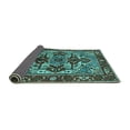 thumbnail image 2 of Ahgly Company Indoor Rectangle Oriental Turquoise Blue Industrial Area Rugs, 7' x 10', 2 of 4