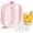 Pink, variant on 500ml Portable Silicone Ice Ball Maker Kettle,2-in-1 Bottle Round Ice Cube Tray Mold With Pull Handles, Make 19 Iceballs At Once,Reusable,Easy Release for Juice Cold Drinks (White)