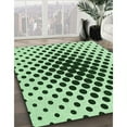 thumbnail image 3 of Ahgly Company Machine Washable Indoor Rectangle Transitional Mint Green Area Rugs, 7' x 9', 3 of 7
