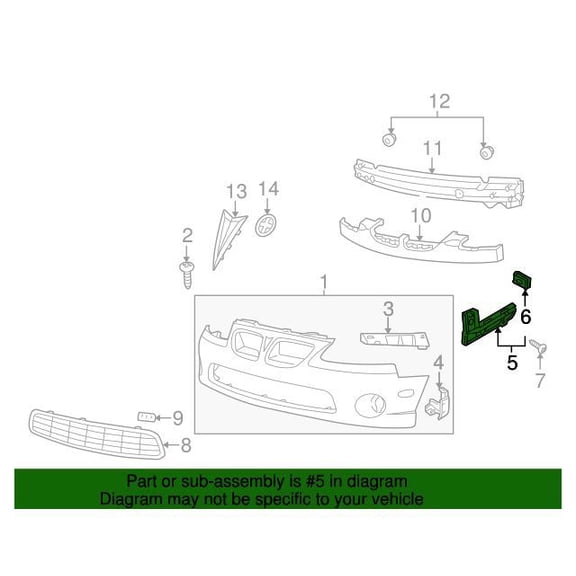 GM 92177409 Guidefrt Bpr Fascia