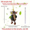 thumbnail image 2 of Clearance! Opossum Hanging Upside Down With Candy Cane Scarf Possum Christmas Tree Ornament Opossum Hanging Upside Down With Candy Cane Scarf Possum Christmas Tree Ornament, 2 of 6