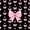 A Pink Black, variant on Erosebridal Princess Bowknot Twin Comforter Sets For Girls,Purple Kawaii Heart Print Bedding Set For Kids,Reversible,2pcs