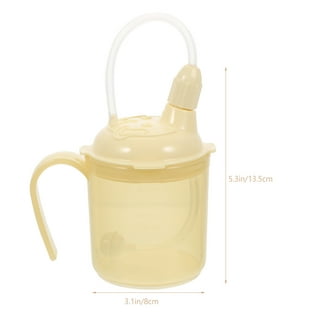 Cup for Patient Sippy Cup for Adult no Spill Feeding Cups Drinking Beaker  Cup Liquid Feeding Straw Cups Safety Tumbler Handicapped Cup French Plastic