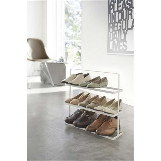 YAMAZAKI home 2480 5.5 x 19.7 in. Tower Shoe Rack - White