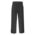 thumbnail image 4 of FNFYFH Men's Big and Tall Capri Pants Casual Lightweight 3/4 Baggy Pants Drawstring Elastic Waist Beach Yoga Pants with Pockets, 4 of 7