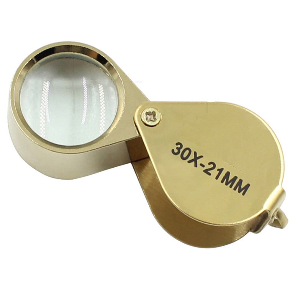 Slide Out Type Magnifying 30x 30x21mm Mini Jewelry Glass Magnifier