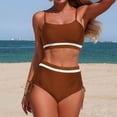 thumbnail image 2 of Afdoent Women's Tankini Swimsuits Athletic Strap Tankini Swimsuit Two Piece Swimwear With And Adjustable Ties Beach Summer Outfits, 2 of 6