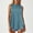 Blue, variant on One Sleeve Tops for Women Women's Plus Denim Crop Top Women's Tanks & for Everyday Wear Comfortable Fit for Casual Outings Pairing with Jeans Summer Easy Care in Machine Or Hwash