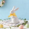 thumbnail image 6 of Japceit Easter Ceramic Bunny Ornament, Porcelain Rabbit Statue for Living Room and Entryway, Handcrafted Home Decor for Table, Mantel, Shelf, and Holiday Display, 6 of 6