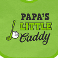 thumbnail image 4 of Inktastic Papa's Little Caddy with Golf Club and Ball Boys or Girls Baby Bib, 4 of 4