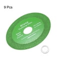 thumbnail image 3 of Uxcell 9 Pack Glass Cutting Disc 4 Inch for Angle Grinder 4" Diamond Cutting Disc Ultra-Thin Saw Blade for Grinding, 3 of 6