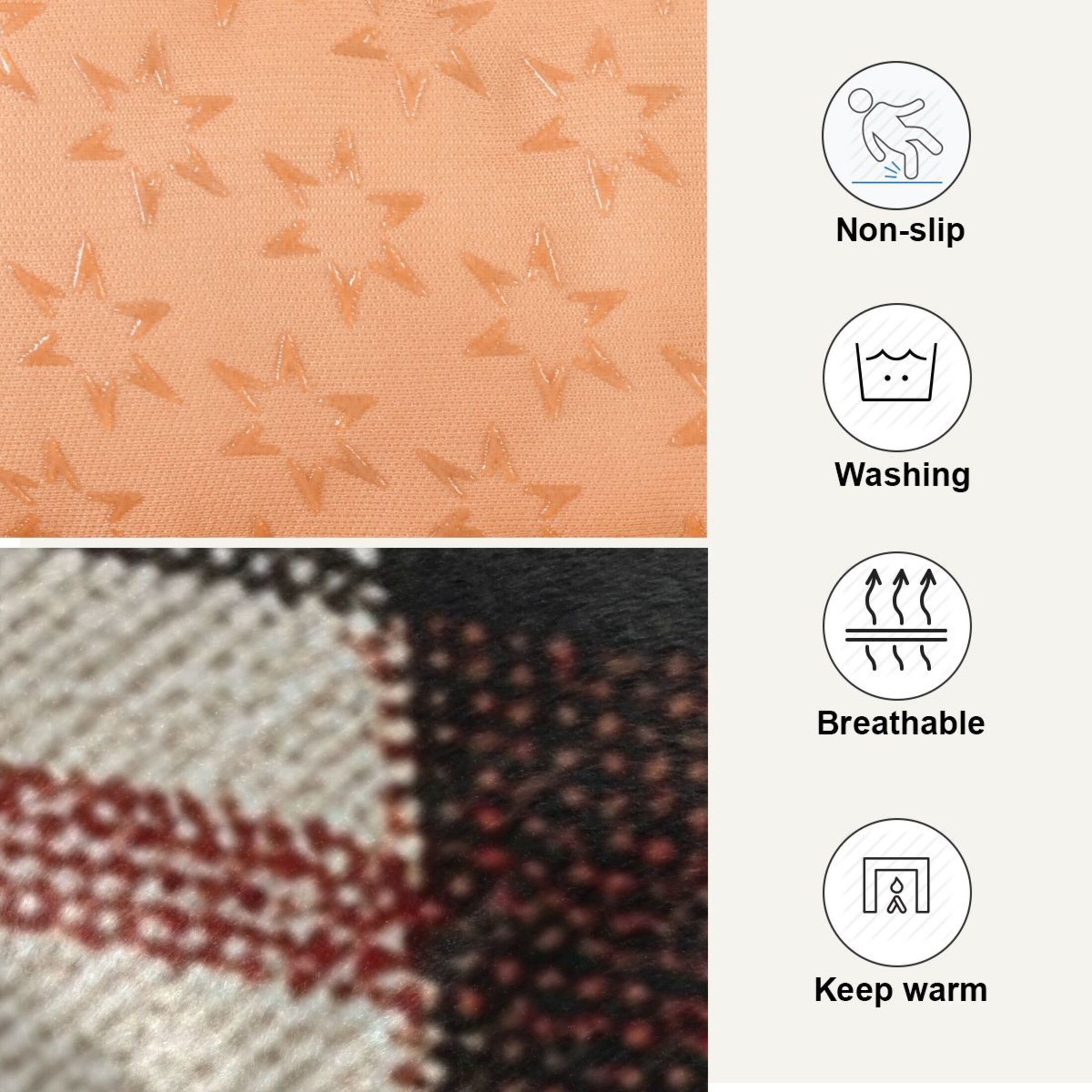 Cozy Mat Pet Bed Indoor Outdoor Warm Soft For Cat Dog Puppy(S/M) Retro Style