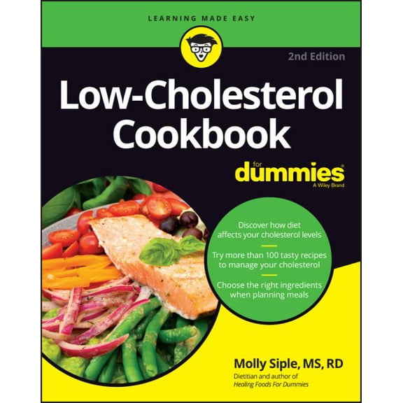 Pre-Owned Low-Cholesterol Cookbook For Dummies: Discover How Diet Affects Your Cholesterol Levels, Try More Than 100 Tasty Recipes to Manage Cholesterol, Choose the Right Ingredients When Paperback