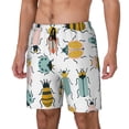 thumbnail image 1 of Balery Colorful Insects Bañador para hombre, shorts de playa de secado rápido con entrepierna y forro de compresión-Medium, 1 of 6