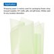 thumbnail image 4 of Papel De Regalo Impermeable Unique Bargains Lima Verde 19.69x27.56 Pulgadas Paquete de 60, 4 of 7