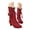 1-Red, variant on Victorian Boots for Women Vintage Ruffles Wide Calf Ankle Booties Lace up Retro Goth Witch Dance Shoes