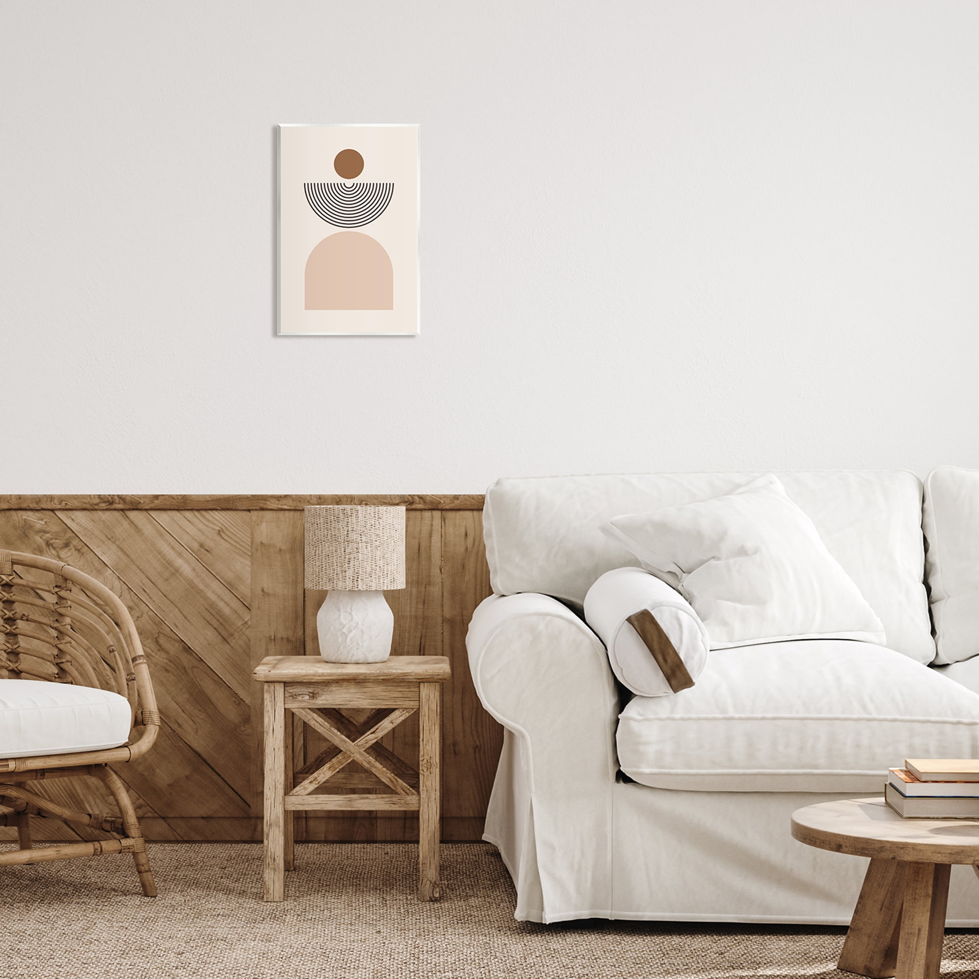 Stupell Industries Arched Geometric Shapes Abstract Painting Unframed Art Print Wall Art, 10 x 15
