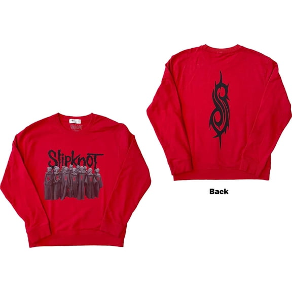 Men's Slipknot Choir (Back Print) Sweatshirt Small Red