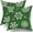 Green, variant on Christmas Pillow Covers 20x20 Set of 2 Red Xmas Snowflakes Snow Holiday Decoration Print Decorative Outdoor Pillowcases Seasonal Winter Gift Farmhouse Throw Cushion Case Decor for Couch Sofa Bed