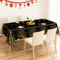 thumbnail image 5 of Happy New Year Party Tablecloth Plastic Waterproof Disposable Large Table Cover for New Year's Eve Dinner Celebration Decorations Supplies Festive Holiday Gathering Decor, 5 of 6