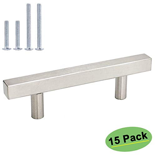 homdiy 5in Cabinet Handles Brushed Nickel Cabinet Pulls 15 Pack - HDJ22SN Kitchen Handles for Cabinets Brushed Nickel Drawer P