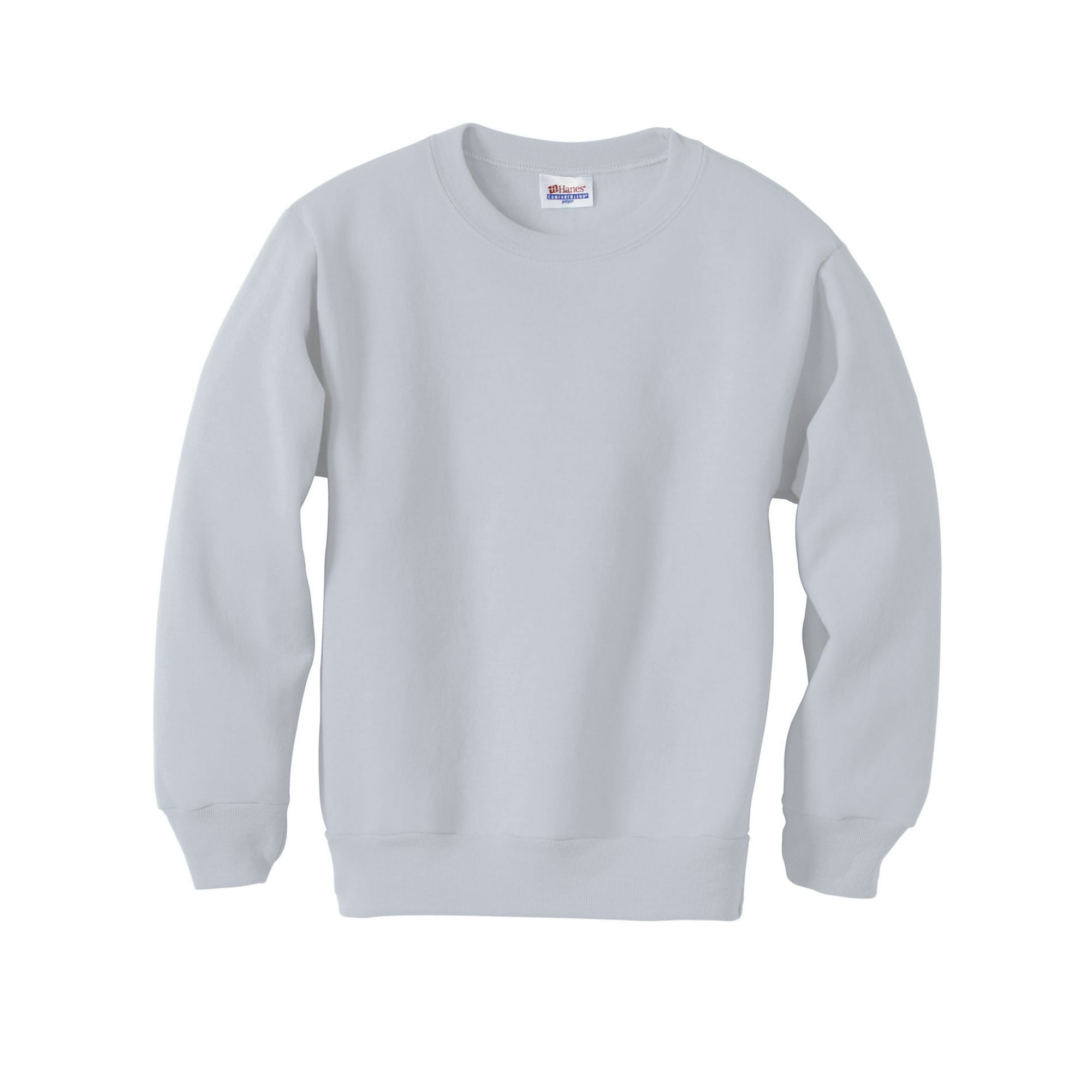 Hanes P360 Ecosmart Youth Crewneck Sweatshirt Ash L