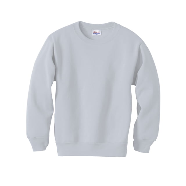 Hanes ComfortBlend EcoSmart Chandail à Col Rond pour Garçon, TG, Cendre