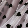 thumbnail image 6 of OAVQHLG3B Fashion Womens Tulle Tutu Skirts Long Vintage Love Heart Printed High Waist Mesh Pleated A-Line Flowy Swing Skirt, 6 of 6