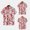Red, variant on ALLLIST Casual Shirts for Men Collared Short Sleeve Button Down Shirts Red Tie Dye Clothing for Men