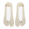 thumbnail image 2 of Dos calcetines de los pies, calcetines de punta de tobillo delgados antideslizantes para niñas deportivas informales al aire libre, verde, 2 of 8