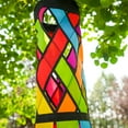 thumbnail image 6 of In the Breeze 5209 — Fiesta Diagonal Weave 40-inch Windsock — Colorful Lattice Windsock with Color-Coordinated Tails, 6 of 7