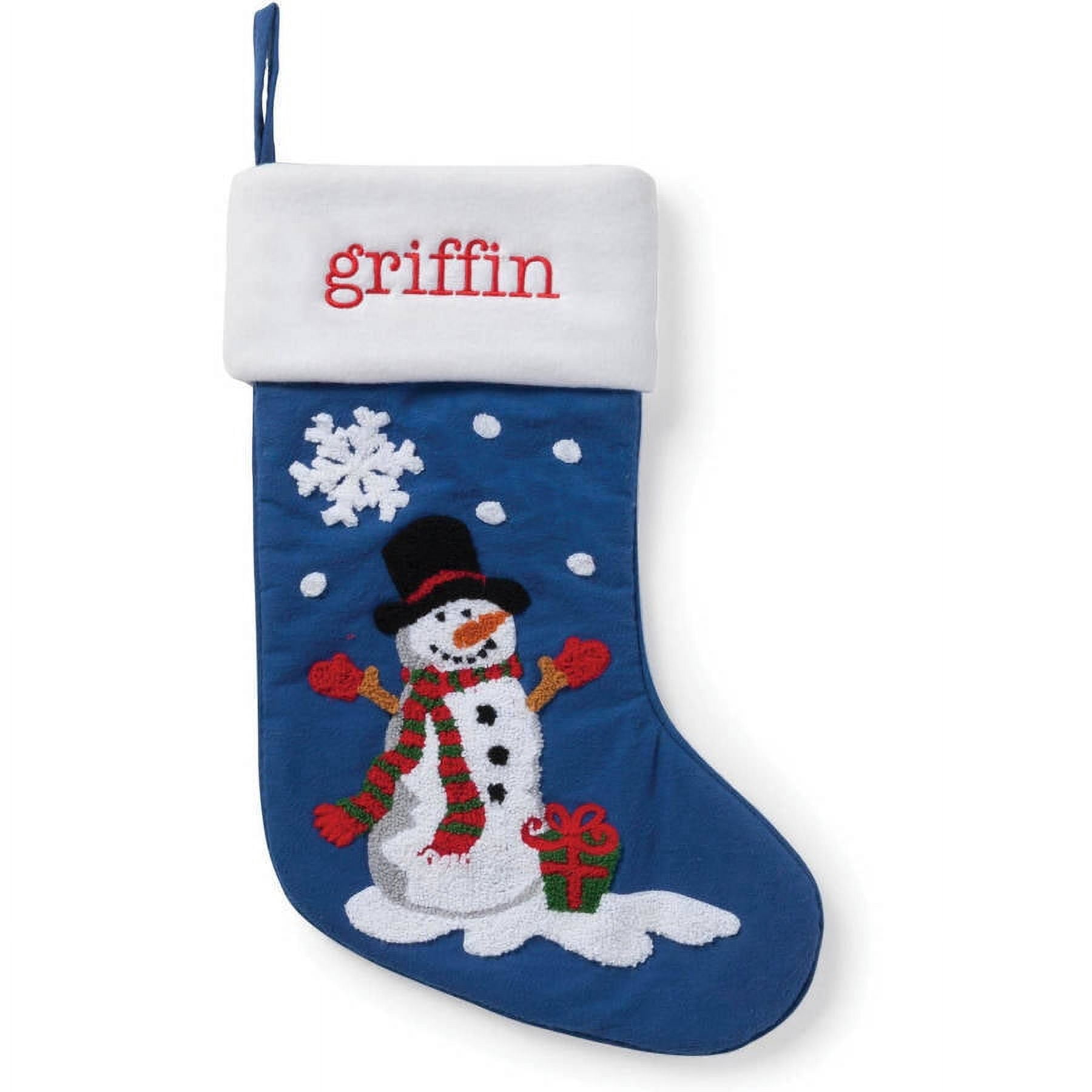 Personalized Loop Stitch Christmas Stocking, Choose from 4 Styles