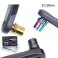 thumbnail image 2 of Extensor de pedal de bicicleta de titanio de riesgo, para pedal roscado D de 9/16 pulgadas Afortunado Sencillez, 2 of 5