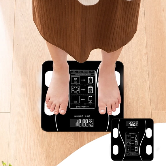 Gnmfd Smart Digital Body Weight Scale with Bluetooth, Accurate Body Composition Analyzer for Weight BMI Fat Measurement for Home Bathroom Fitness