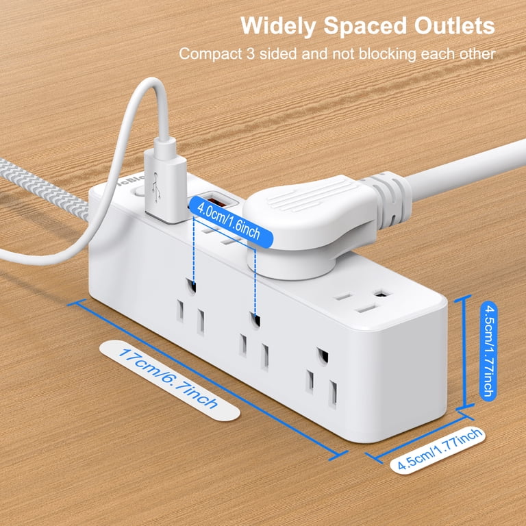 JcBlaon 12-in-1 Power Strip with USB-C, 5 Ft photo 7