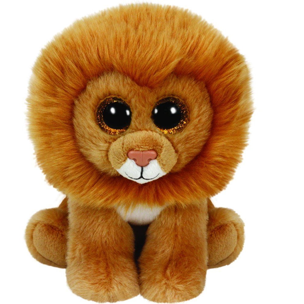 louie lion classic stuffed animal by ty (90220)