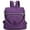 Purple-1, variant on Small Nylon Travel Backpack Purse Waterproof Shoulder Bag Casual Lightweight Daypack for Women (Gray)