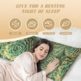 thumbnail image 4 of Easygdp Succulents Long Body Pillowcase - Super Soft Microfiber Body Pillow Case - Envelope Closure, Cool, Anti-Fading- 20x54 in, 4 of 8