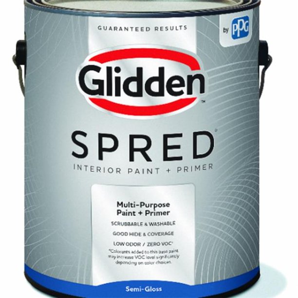 PPG Glidden GLSIN30DB01 Spred Interior Latex SemiGloss Ultra Deep Base