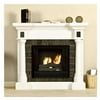 Lorraine Slate Electric Fireplace, White