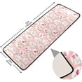 thumbnail image 2 of Dreamtimes Easter Eggs Spring Flowers Hallway Runner Rug 2'x6' Kitchen Rug with Rubber Backing Pink Floral Non Slip Entryway Rug Runner Washable Soft Area Rug for Hallway Bedroom Kitchen Decor, 2 of 6