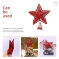 thumbnail image 4 of Topper de árbol de Navidad Topper Star Wire Iron Treetop Star Xmas Decoración de fiestas, 4 of 5