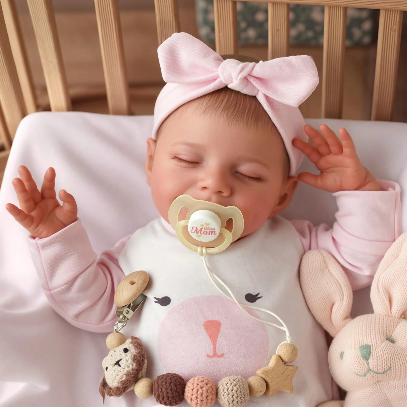 RSG 17-inch Lifelike Reborn Baby Dolls with Soft Cloth Body Doll Handmade Real Life Baby Dolls with Clothes for Kids Age 3+