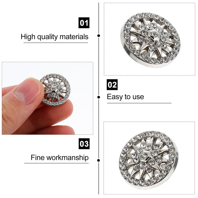 Rhinestone buttons for clothing outlet