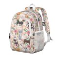 thumbnail image 2 of Chihuahua and Flower Backpack for School,Cute School Bag,Schoolbag with Adjustable Shoulder Straps & Padded Back,15"x11.42"x5.5", 2 of 6