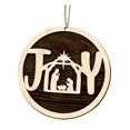 thumbnail image 2 of Adornos de Natividad Navideños, Decoraciones de Natividad Religiosas, Recuerdos, Madera Redondo, 2 of 9