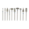 thumbnail image 1 of 10 Pcs Tête de Moulin à Diamant Ensemble de Meules Outils Rotatifs, 1 of 8