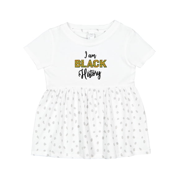 Inktastic I Am Black History Girls Baby Dress