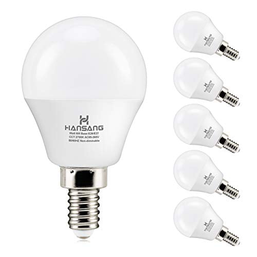 6 Watt 60w Equivalent Hansang Led, Small Ceiling Fan Led Light Bulbs